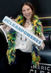 ACP CLEANPOWER Conference attendees enjoying the photo booth and themed props, a sponsorship opportunity.